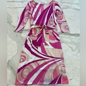 Emilio Pucci Pink Midi Dress